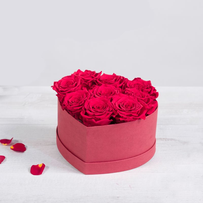 Boîte coeur rose éternelle - Interflora - Saint-Valentin