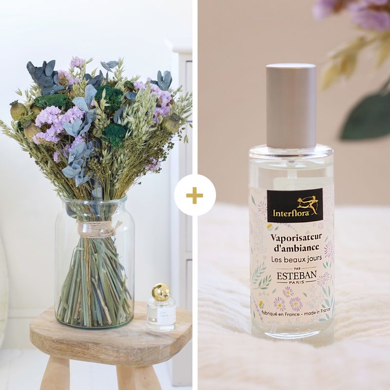 Les Beaux Jours et son parfum Esteban - Interflora - Livraison fleurs séchées
